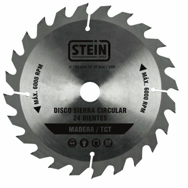DISCO SERRA CIRCULAR STEIN 180 MM 24 DENTES