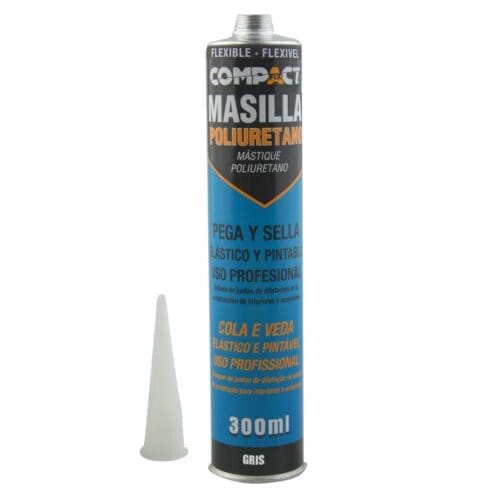 MASSA POLIURETANO COMPACT CINZENTA 300ML