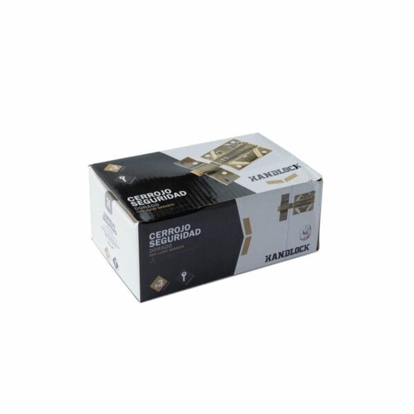 TRINCO CHAVE SERRILHA HANDLOCK DOURADO 85MM COM BLOQUEIO - Image 2