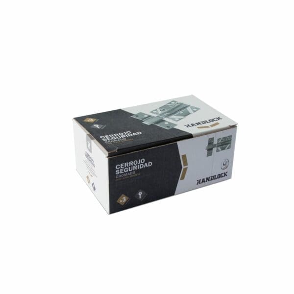 TRINCO CHAVE SERRILHA HANDLOCK CROMADO 85MM COM BLOQUEIO - Image 2