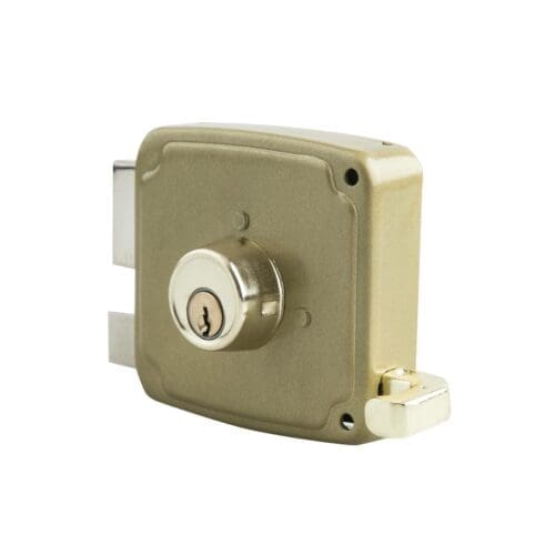 FECHADURA SOBREPOR DOURADA HANDLOCK ESQUERDA 100MM