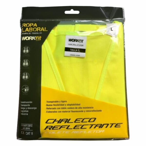 COLETE REFLECTOR AMARELO WORKFIT TAMANHO S - Image 2