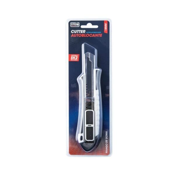 CUTTER AUTOBLOQUEANTE STEIN BORRACHA 18 MM COM RECUO LÂMINA SK2 - Image 2