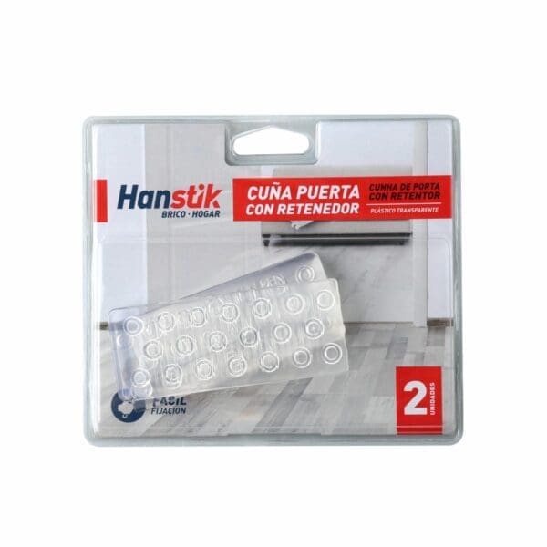CUÑA RETENEDORA PORTA TRANSPARENTE BLÍSTER (2 UNIDADES) - Image 2