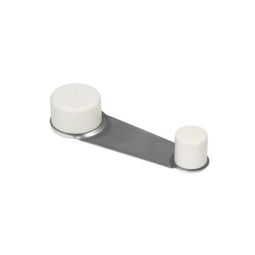 TOPE PORTA RETENTOR HANSTIK METÁLICO BRANCO