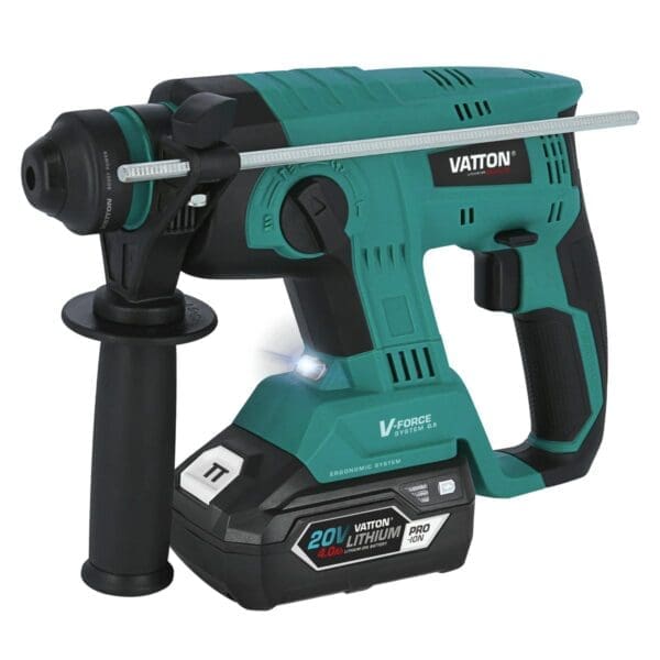 MARTELO PERCUSSOR BRUSHLESS VATTON 20V 1 BATERIA 4.0AH