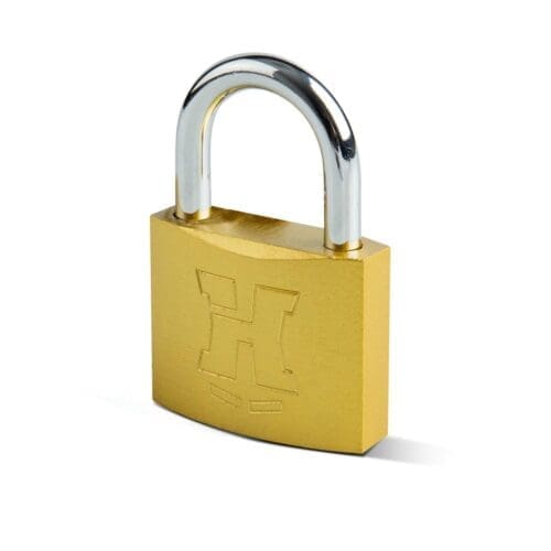 CADEADO LATONADO HANDLOCK ARCO NORMAL 50MM