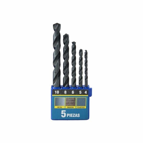 JOGO BROCAS HSS STEIN 4 A 10 MM DIN 338 5 PEÇAS - Image 2