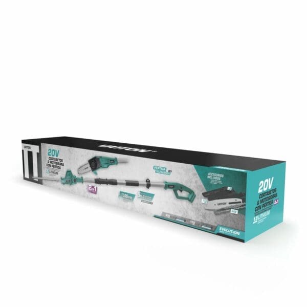 PODADORA E MOTOSSERRA COM VARA VATTON 20V SEM BATERIA - Image 2