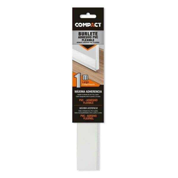 VEDANTE ADHESIVO PVC FLEXÍVEL 1M x 38MM BRANCO - Image 2
