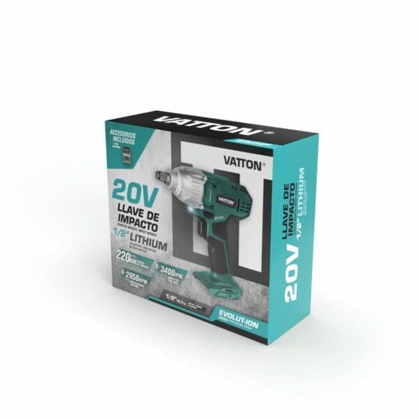CHAVE DE IMPACTO VATTON 20V SEM BATERIA - Image 2