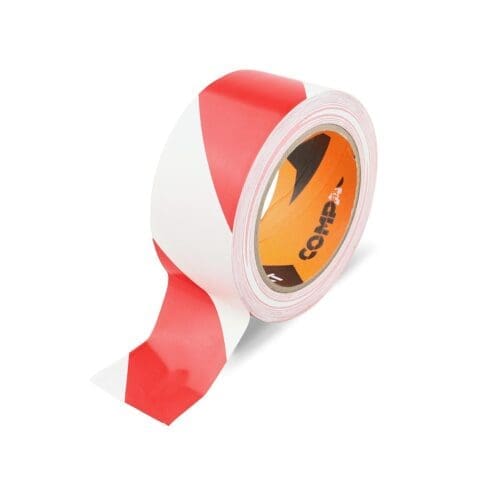 FITA DE SINALIZAÇÃO ADESIVA COMPACT 33M x 50MM BRANCA/VERMELHA