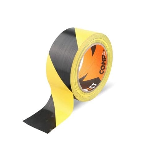 FITA DE SINALIZAÇÃO ADESIVA COMPACT 33M x 50MM AMARELA/PRETA