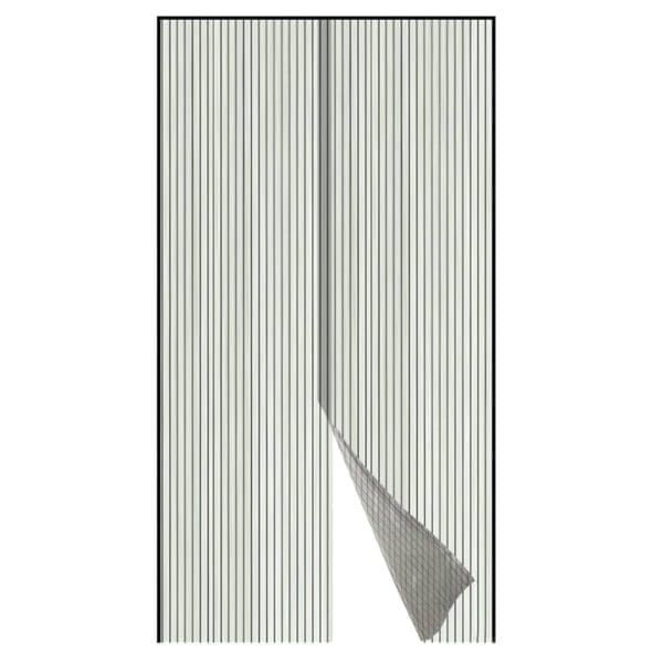 MOSQUITEIRO DE PORTA AJUSTÁVEL PRETO AKHUO 110x220 CM