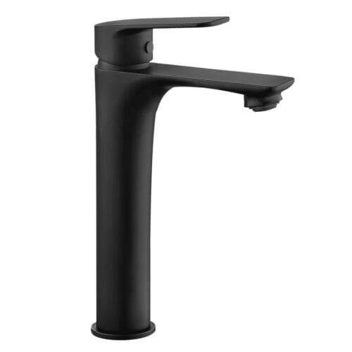 MONOCOMANDO PARA LAVATÓRIO ALTO CORAL PRETO FOSCO