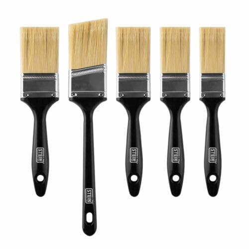 CONJUNTO 5 ESPÁTULAS PARA PINTURA SINTÉTICAS STEIN RETAS E ANGULAR