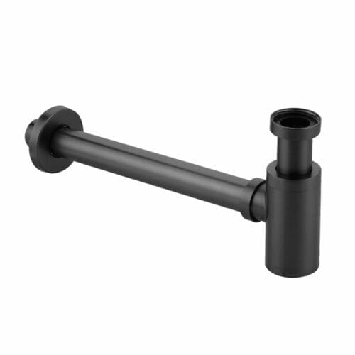 SIFÃO VISÍVEL LAVATÓRIO ARTIC 1/4"x32 PRETO MATE