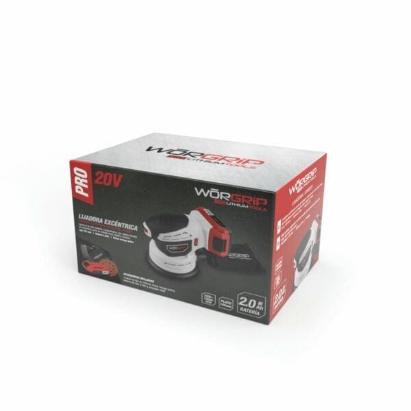 LIXADEIRA ORBITAL WORGRIP PRO LÍTIO 125MM 20V - Image 2
