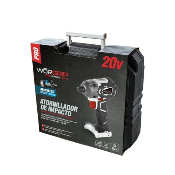 PARAFUSADEIRA DE IMPACTO BRUSHLESS WORGRIP 20V SEM BATERIA - Image 2