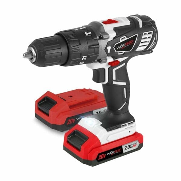 FURADEIRA IMPACTO WORGRIP 20V 2 BATERIAS 2.0AH