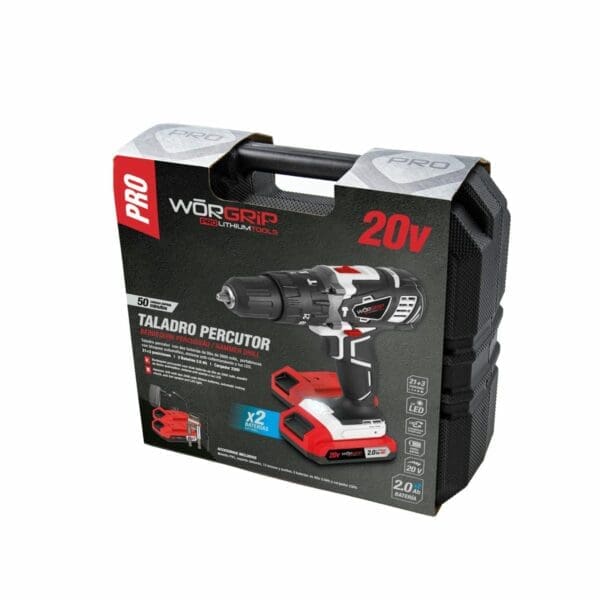 FURADEIRA IMPACTO WORGRIP 20V 2 BATERIAS 2.0AH - Image 2