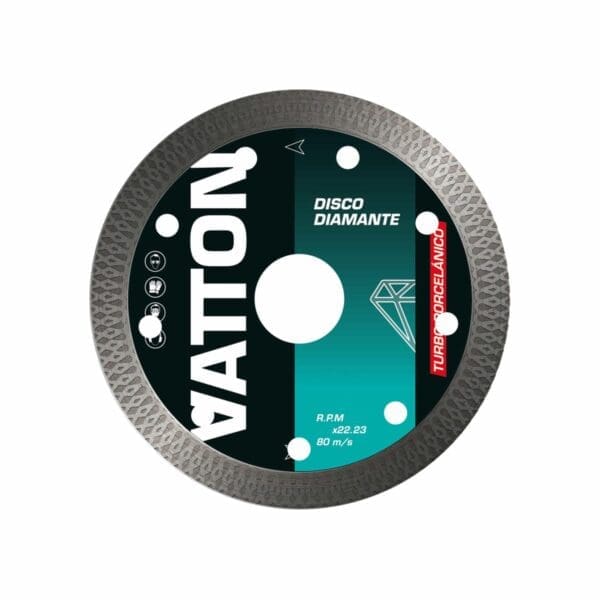 DISCO DE DIAMANTE TURBO PORCELÂNICO VATTON 230MM