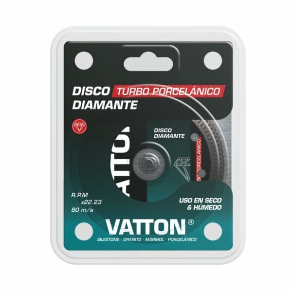 DISCO DE DIAMANTE TURBO PORCELÂNICO VATTON 230MM - Image 2