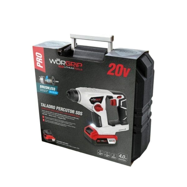 BERBEQUIM SDS PERFURADOR WORGRIP 20V 1 BATERIA 4.0Ah - Image 2