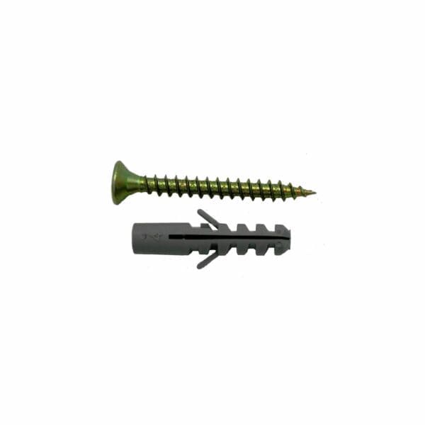 BUCHA 8MM E PARAFUSO BRICOMATADO 6,0x50 MM (3 UNIDADES)