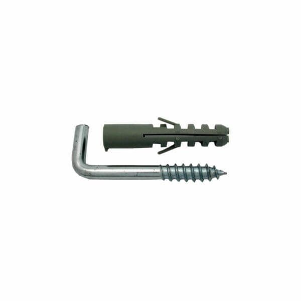BUCHA 8MM E GANCHO ROSCADO ZINCADO 21x65 (3 UNIDADES)