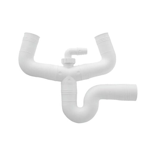 SIFÃO DUPLO DE BORRACHA PIA 35x40MM CURTO