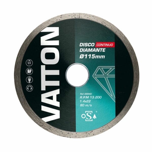 DISCO OSA DIAMANTE CONTÍNUO 115MM VATTON